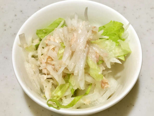 THE簡単早い 大根 シーチキンサラダ